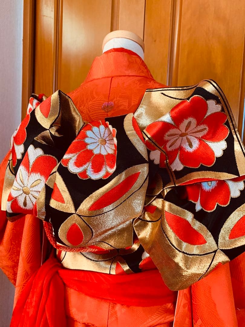 七五三　7歳の女の子のお振袖コーディネート　ハーフ成人式や卒業式にも　色無地