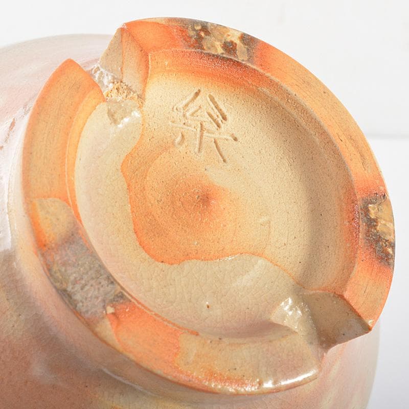 萩焼 旭雲山 松延窯 金子松延作 茶碗 宗左（而妙斎）極め箱 M R6900 萩