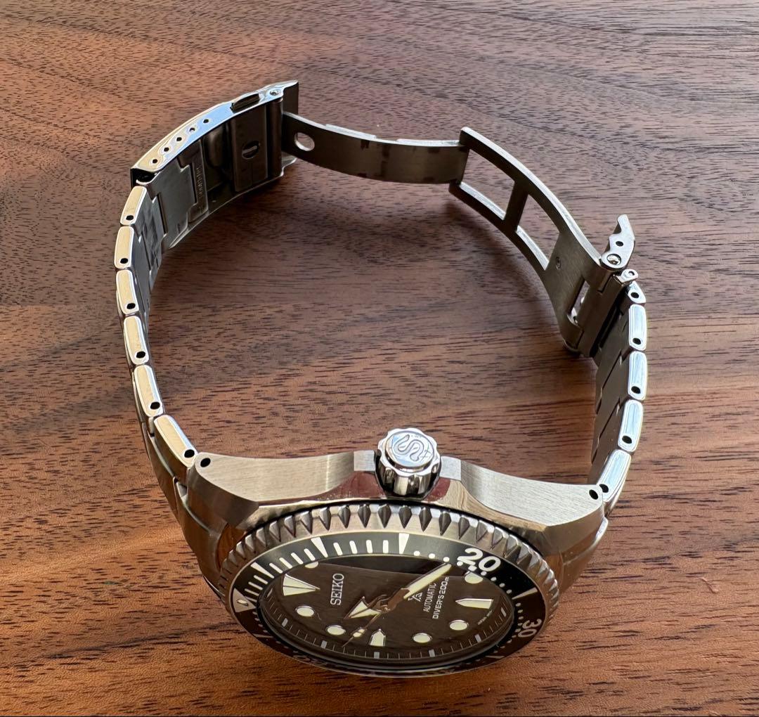 セイコーSBDC029プロスペックスダイバーズショーグン自動巻バックル交換チタン