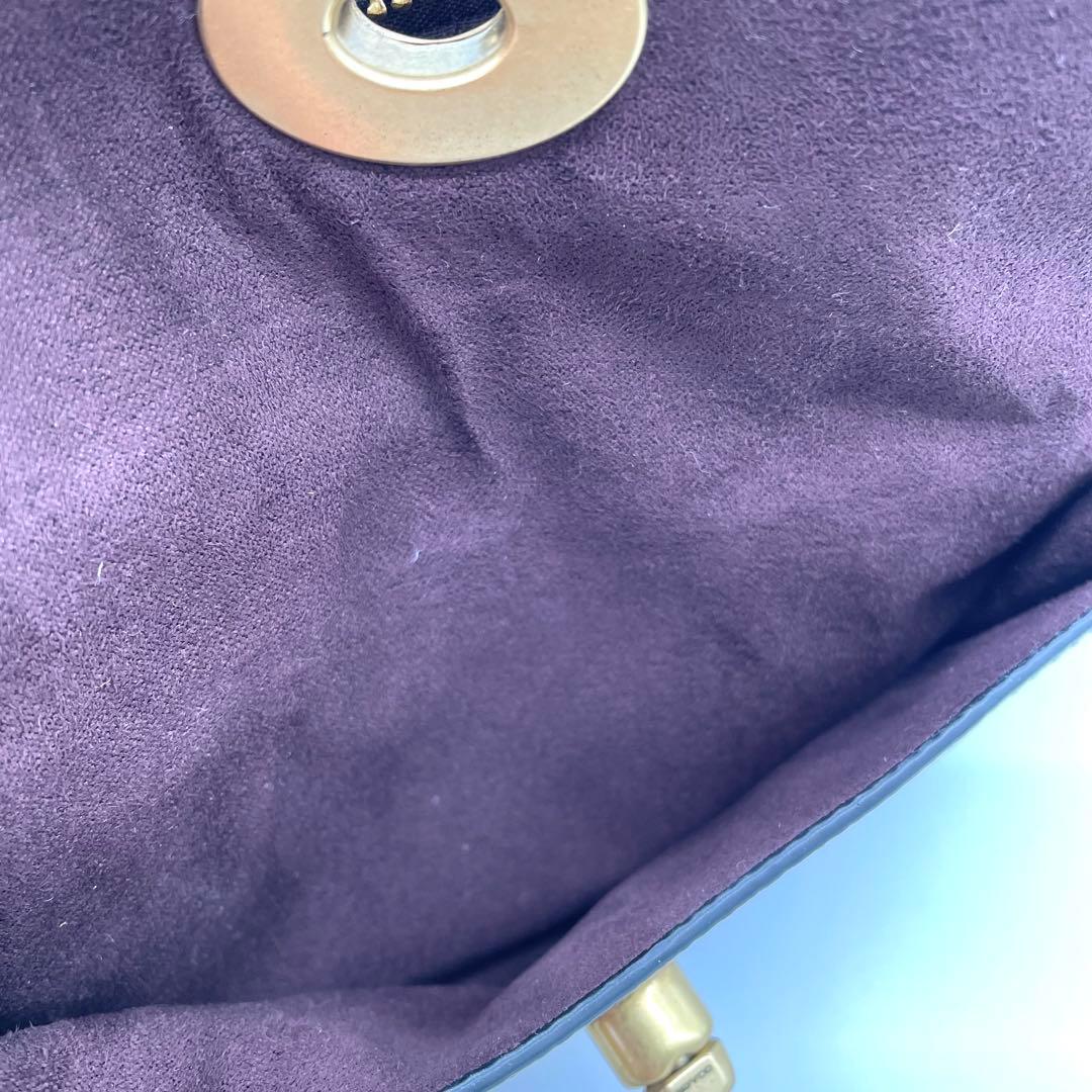 【極美品】コーチ　ウィロウ　カメラバッグ　ターンロック　レザー　ブラック