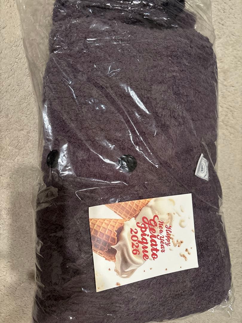 新品 ジェラートピケ 2026 (B)福袋 もこもこ上下セット　靴下付き