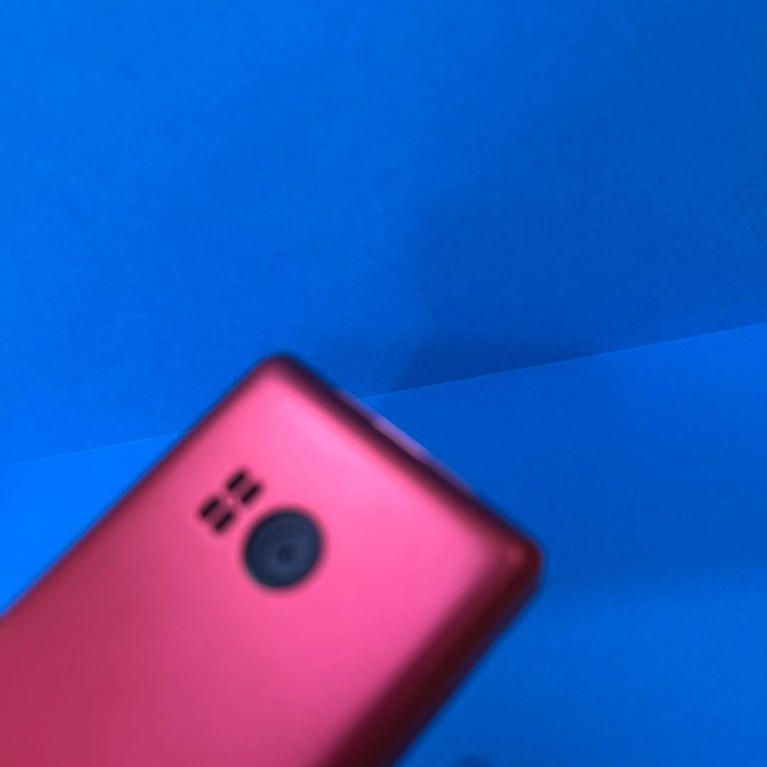 ほぼ新品 予備電池付 かんたん携帯11 SHARP A207SH 赤 SIMフリ