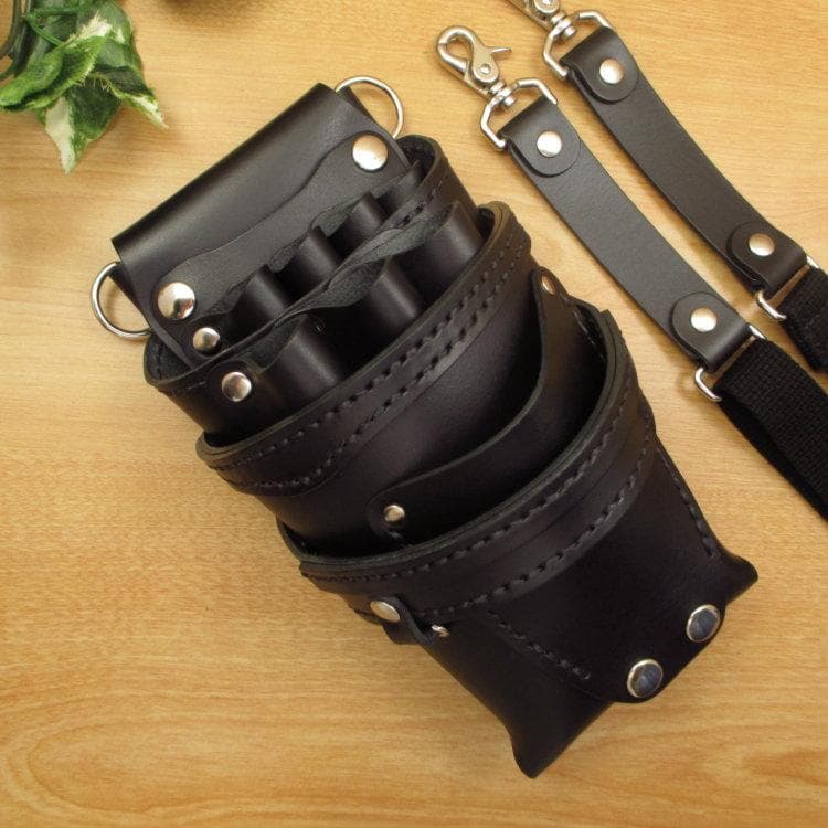 トリマー向き】 ダークブラウン 8丁差し シザーケース TSC-13/CDB