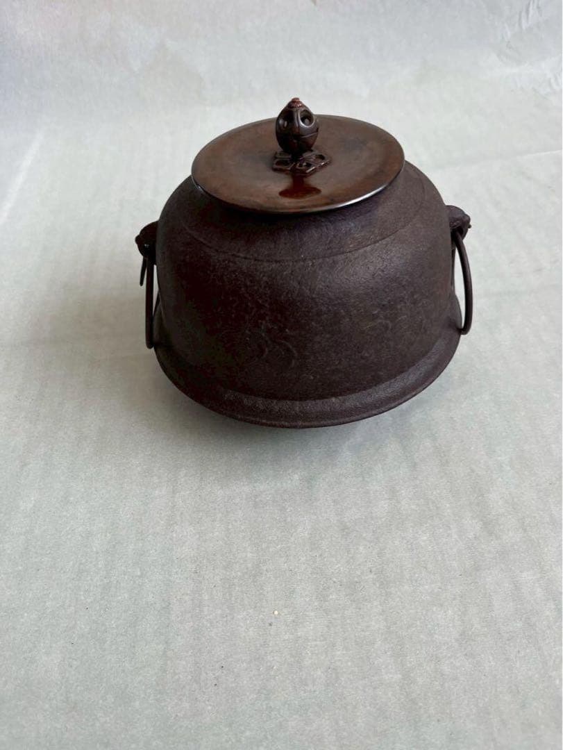 佐藤清光 茶道具 釜 骨董品 古道具 茶釜 古道具 アンティーク