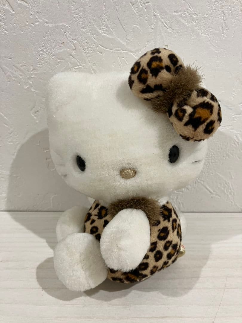 平成レトロ 貴重 レア サンリオ ハローキティ ヒョウ柄ぬいぐるみ