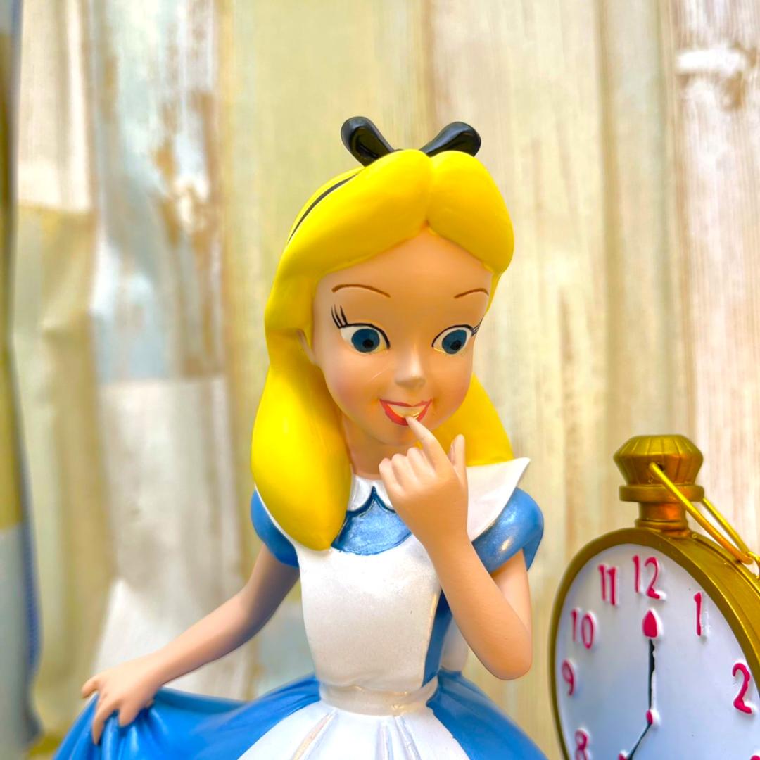 激レア★不思議の国のアリス Alice 白うさぎ 時計 ビッグフィギュア