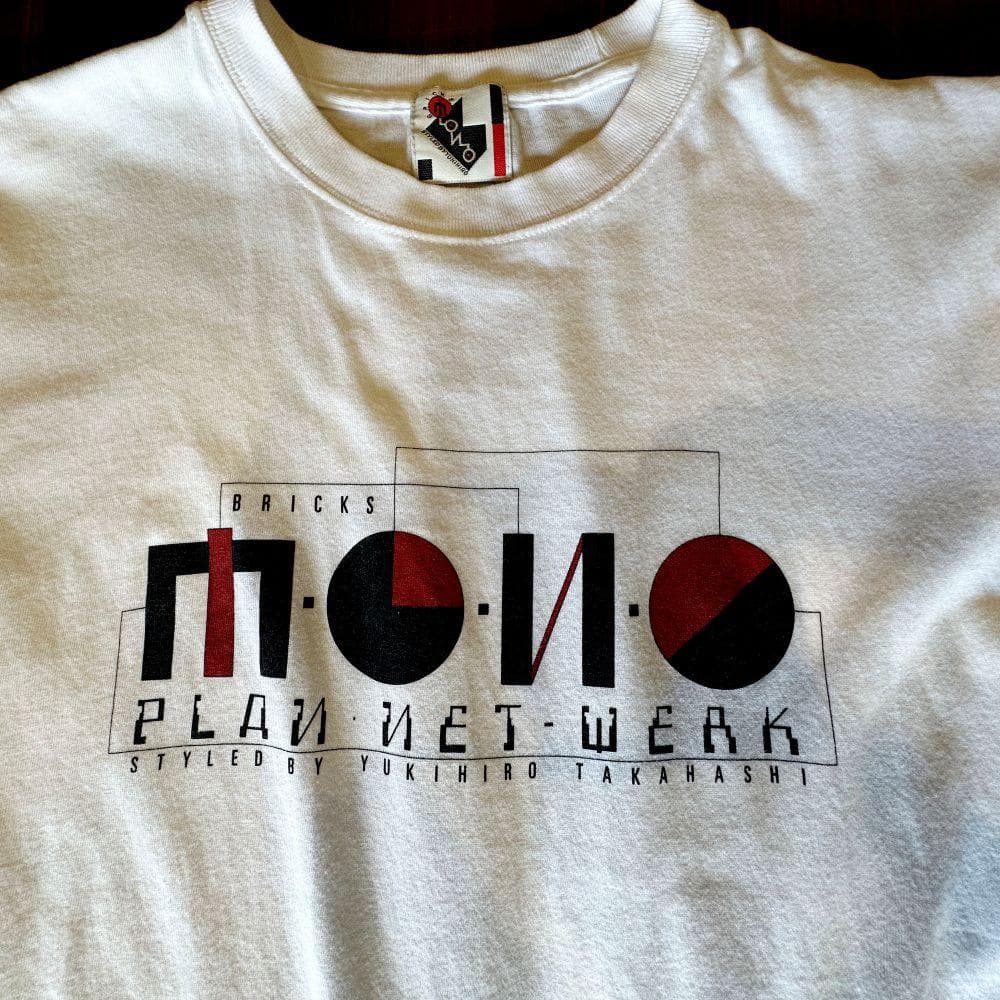復刻版Bricks-Mono Tシャツ/白(2024.6/6~6/9限定販売品)