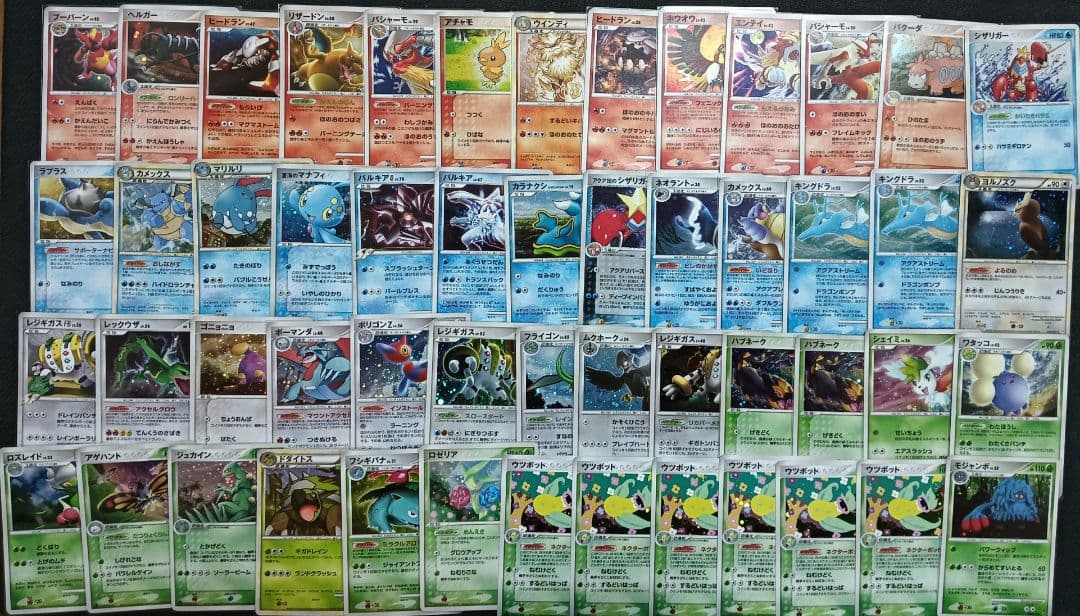 ポケモンカード まとめ売り 104枚 旧シリーズ混合　バラ売り不可　DP Pokemon Japanese Old Maid Babanuki Playing Card Poker Deck Red