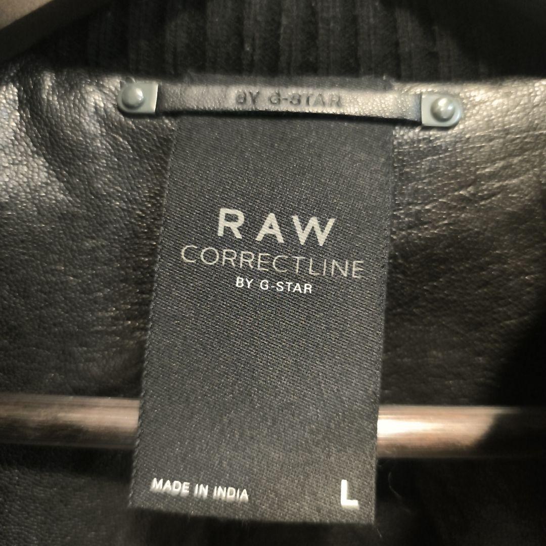 G-Star RAW ブラック本革レザー Lサイズ