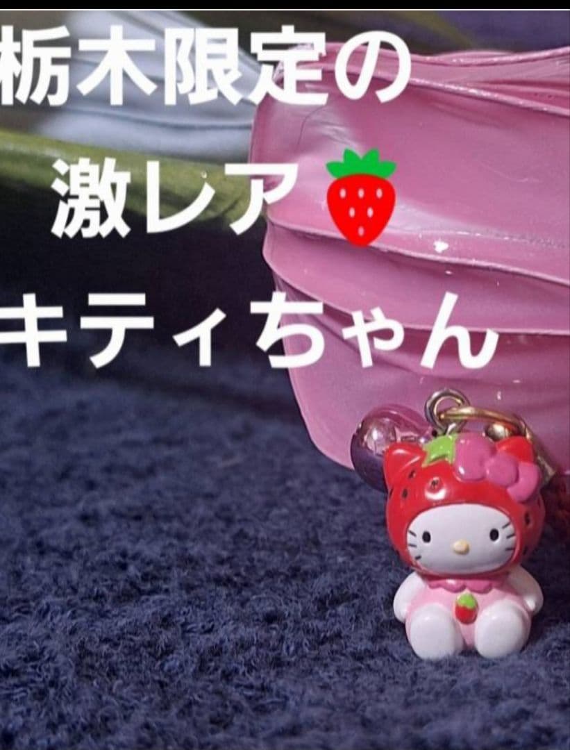 激レア 栃木限定 ハローキティ ぬいぐるみ ご当地キティ 苺 いちご