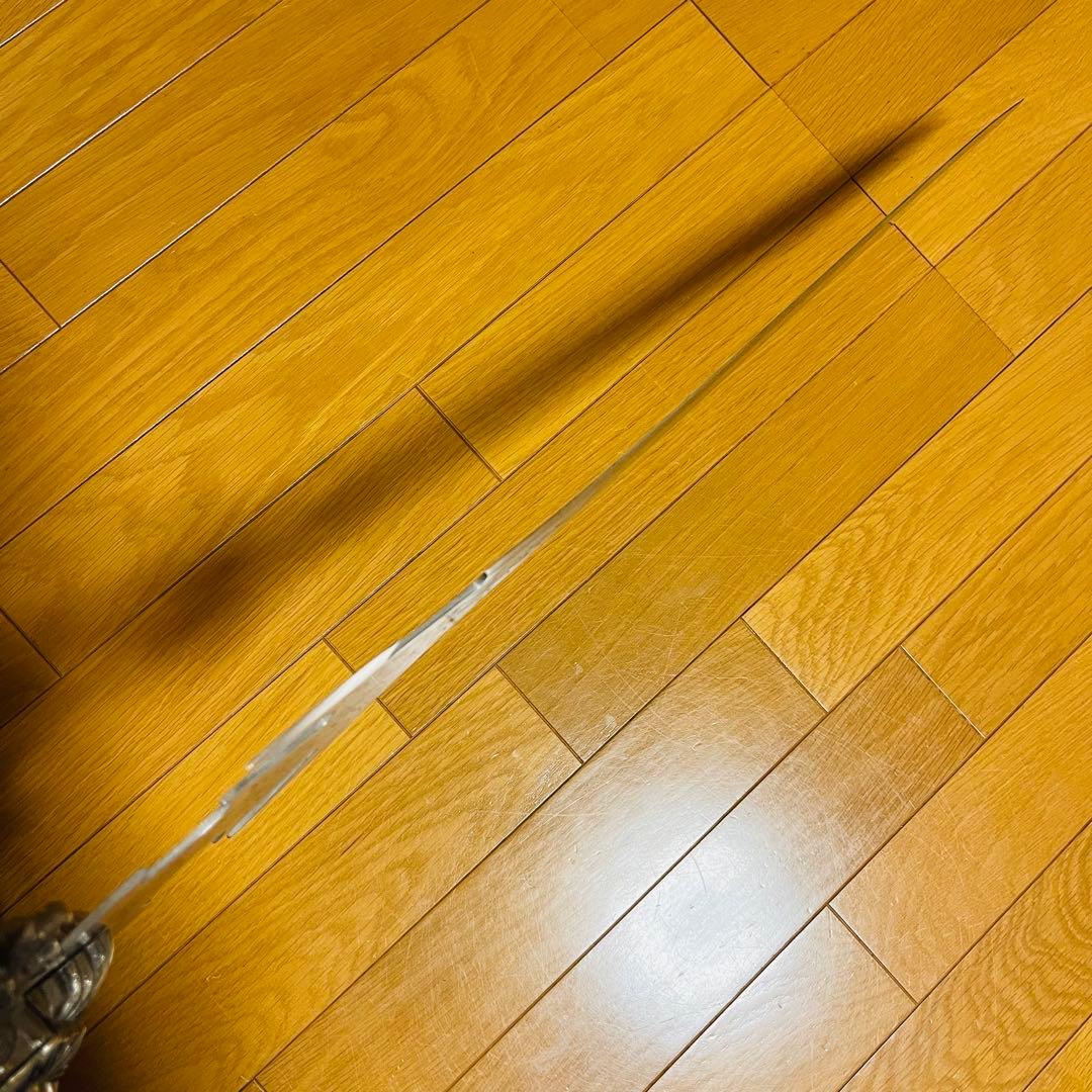 【希少】金属製 洋剣 模造剣 デスブリンガー エクスカリバー 悪魔 飾り台