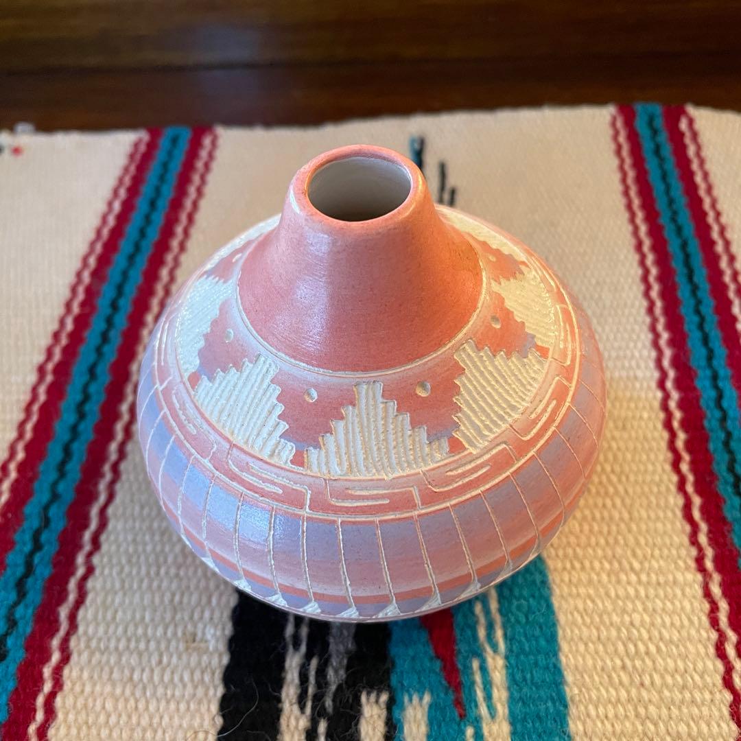 貴重！ネイティブアメリカンNavajo壷ナバホ族プエブロヴィンテージ雑貨