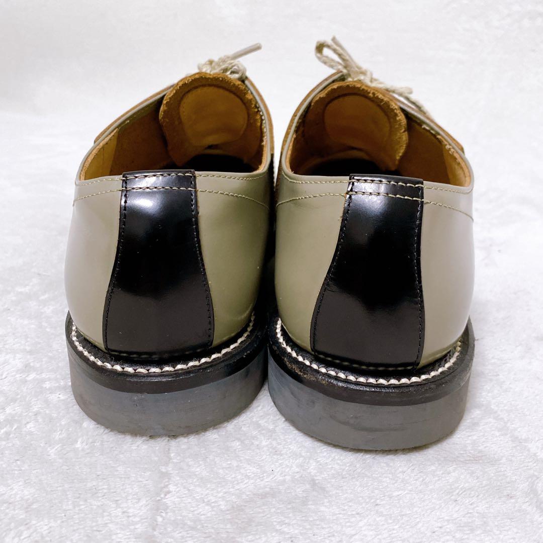 美品　REGAL　サドルシューズ　25.5cm　ブラック　グレー　バイカラー　黒