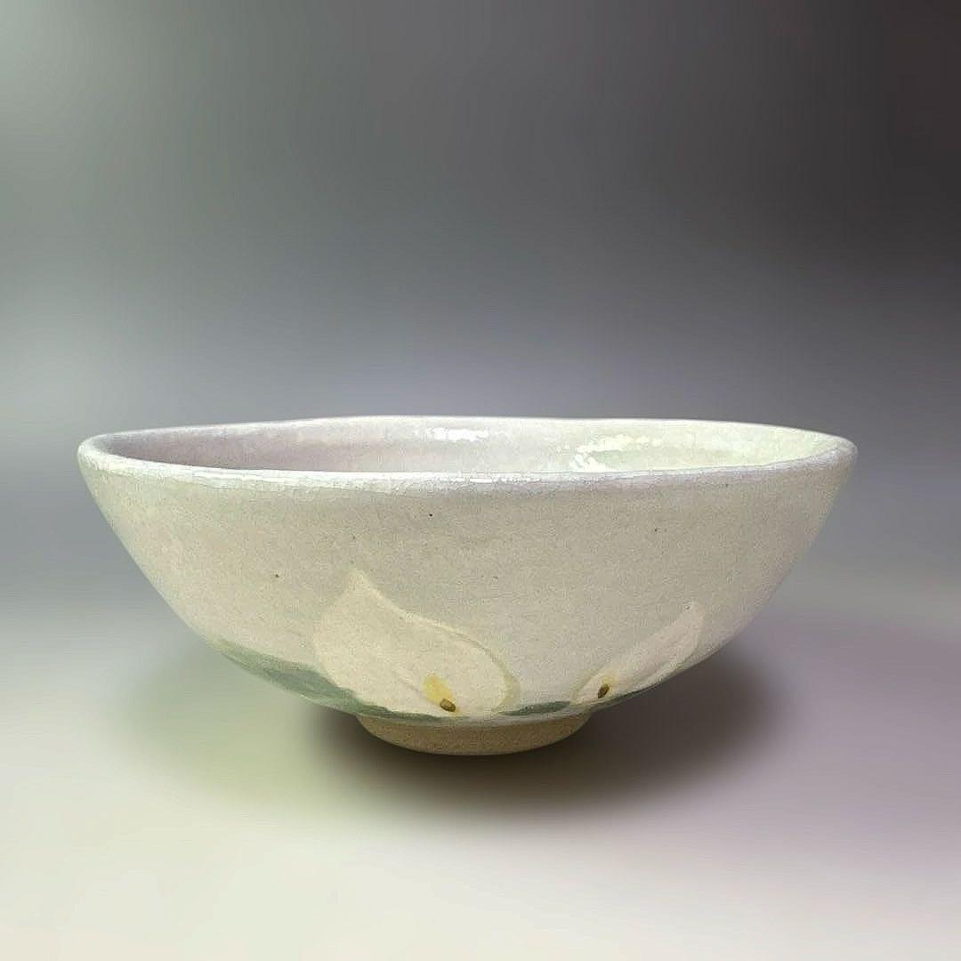 清水六兵衛 古稀彩 秋月 茶碗 抹茶碗 茶道具 共箱 栗山園オンライン