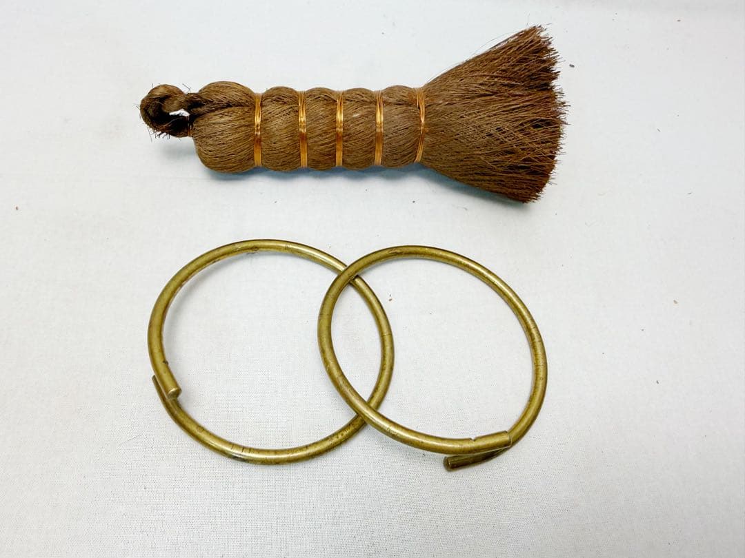 ほぼ未使用 茶道具 箱炭斗7点セット 火箸 水屋釻 釜束子