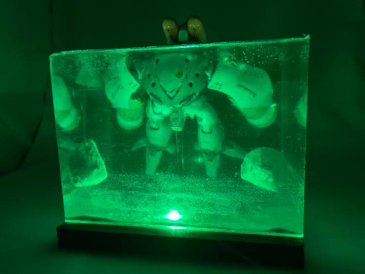 ハイゴッグ　水中航行ジオラマ　受注製作