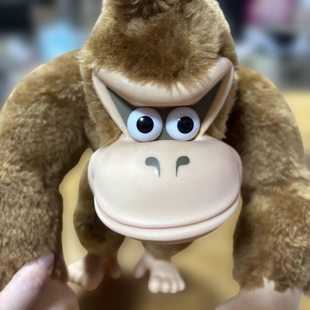 希少品 1994年 アクションポーズ 特大ドンキーコング ソフビ レトロ