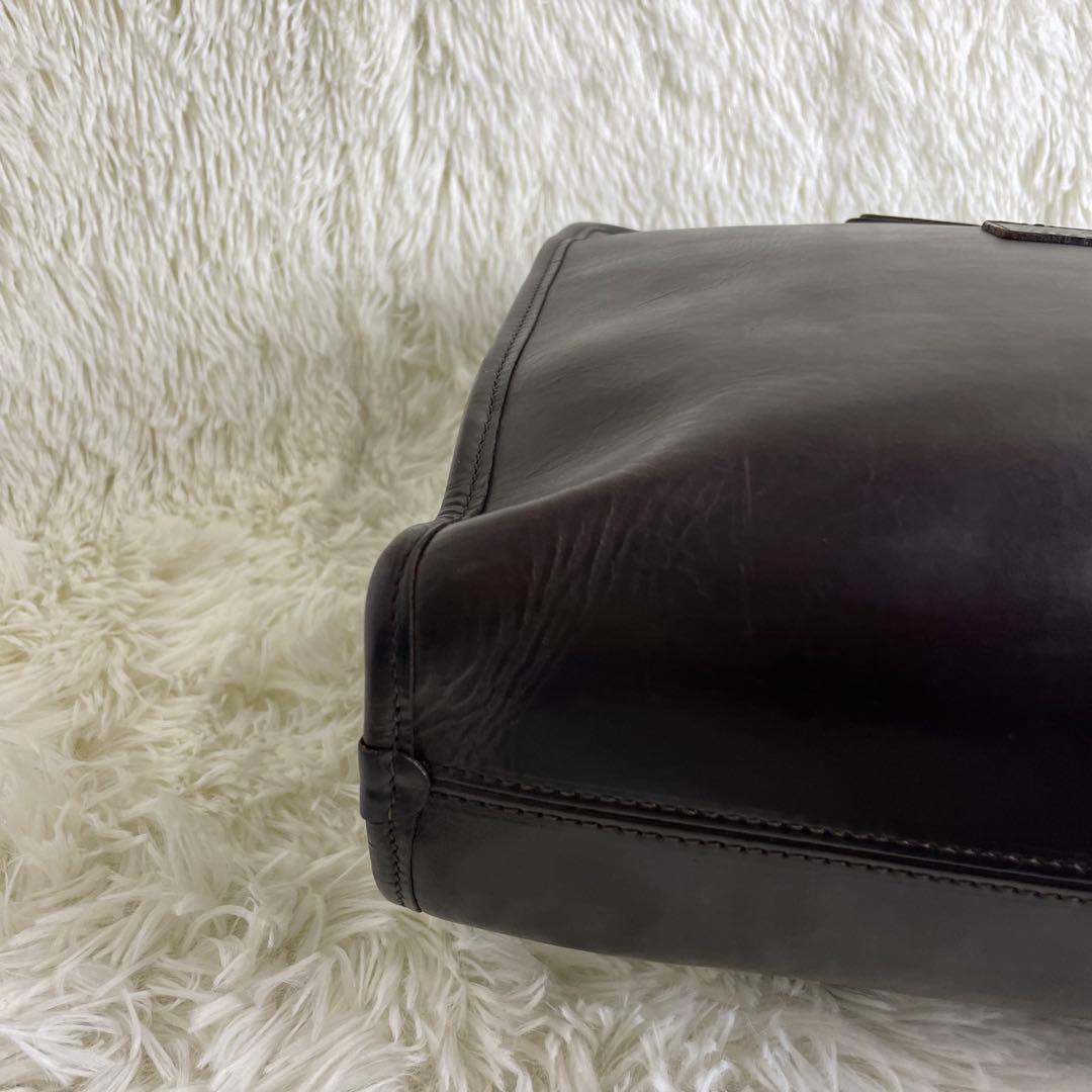 フェリージ 9884 ビジネスバッグ オールレザー ダークブラウン A4収納可