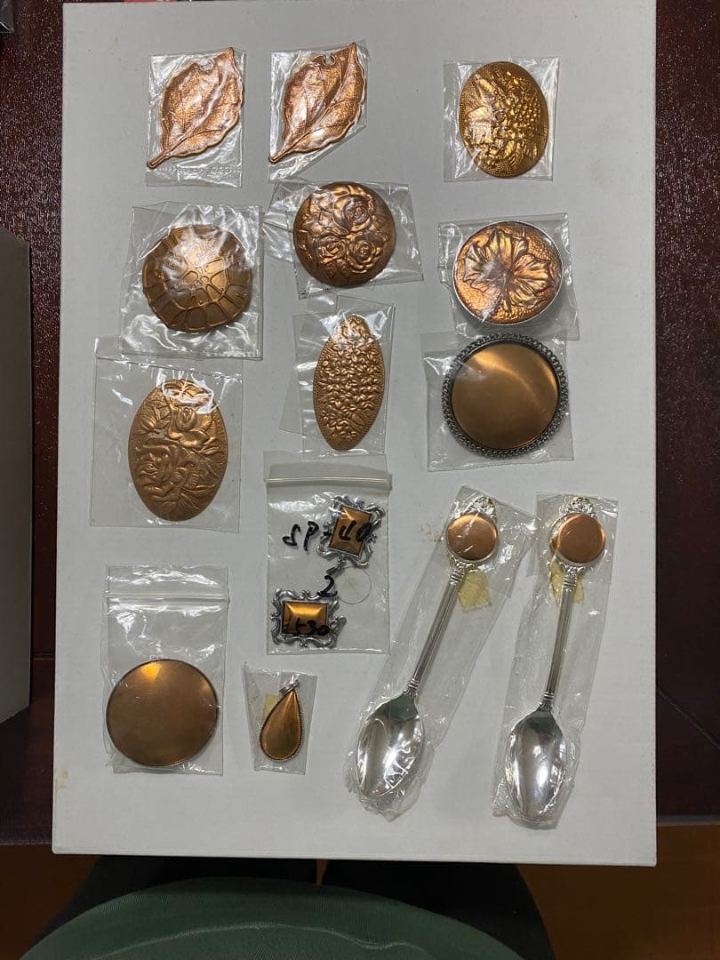 七宝焼　銅板　銀箔　塗料他　まとめてドン！再値下げ！