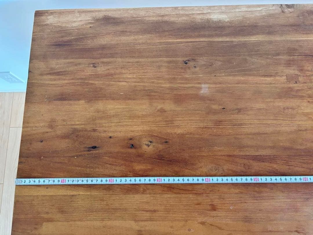 無垢材チーク・ダイニングテーブル （KNOLL）