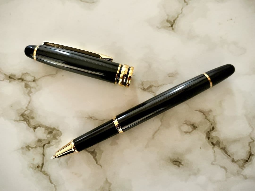 高級マイスターゴールド 163 ローラーボール キャップ式ボールペン