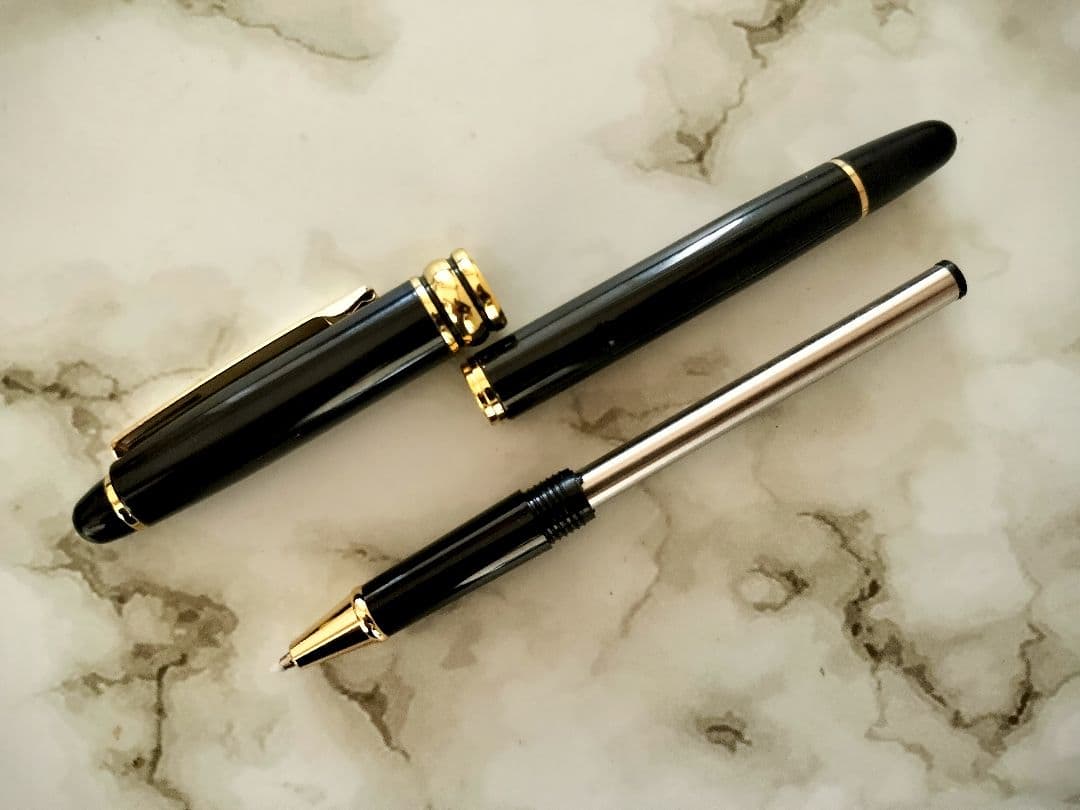 高級マイスターゴールド 163 ローラーボール キャップ式ボールペン