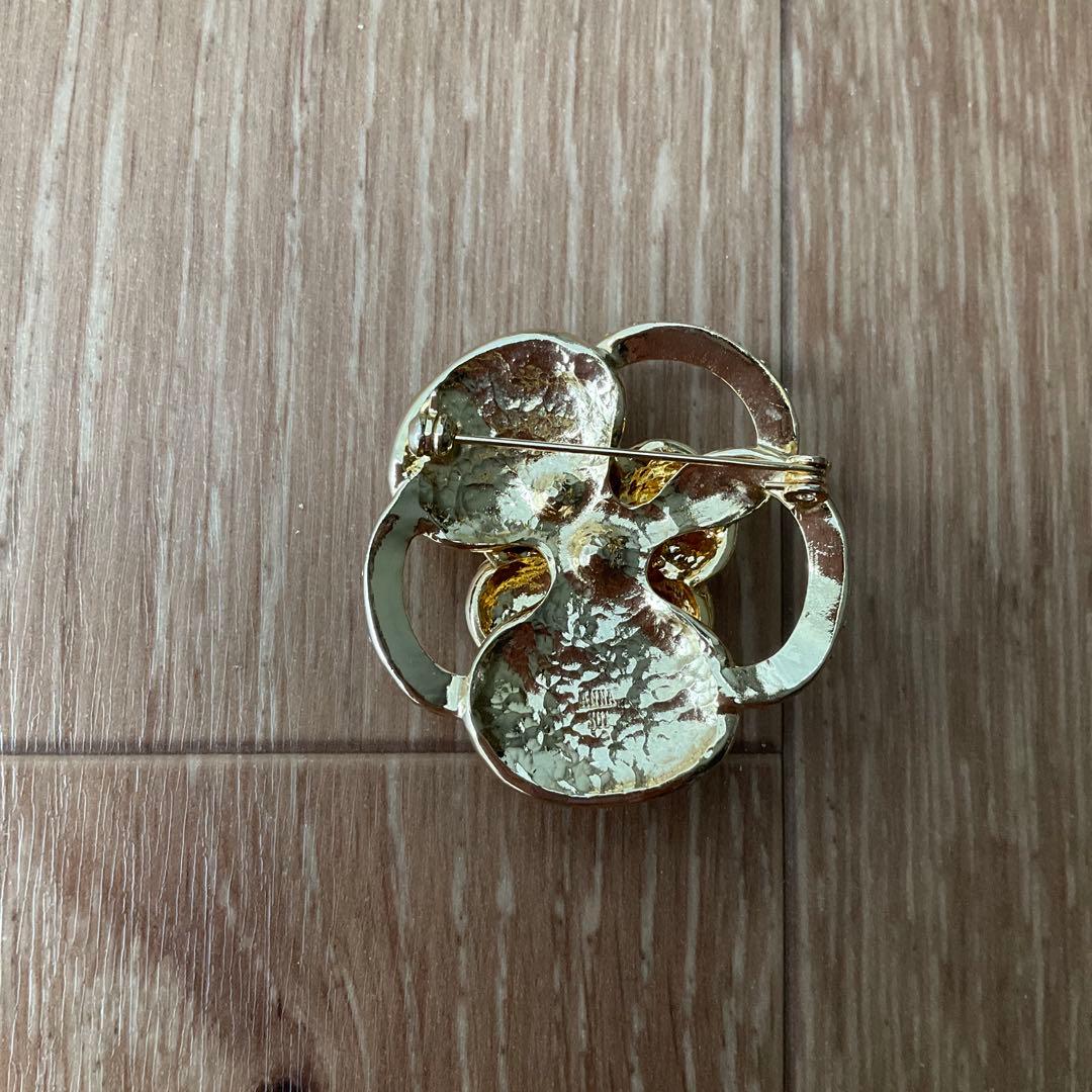 ANNA SUI アナスイ ブローチ 薔薇 バラ ピンク ビジュー レディース