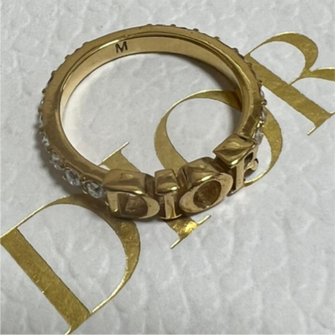 Christian Diorクリスチャンディオール指輪リング　ゴールドストーン