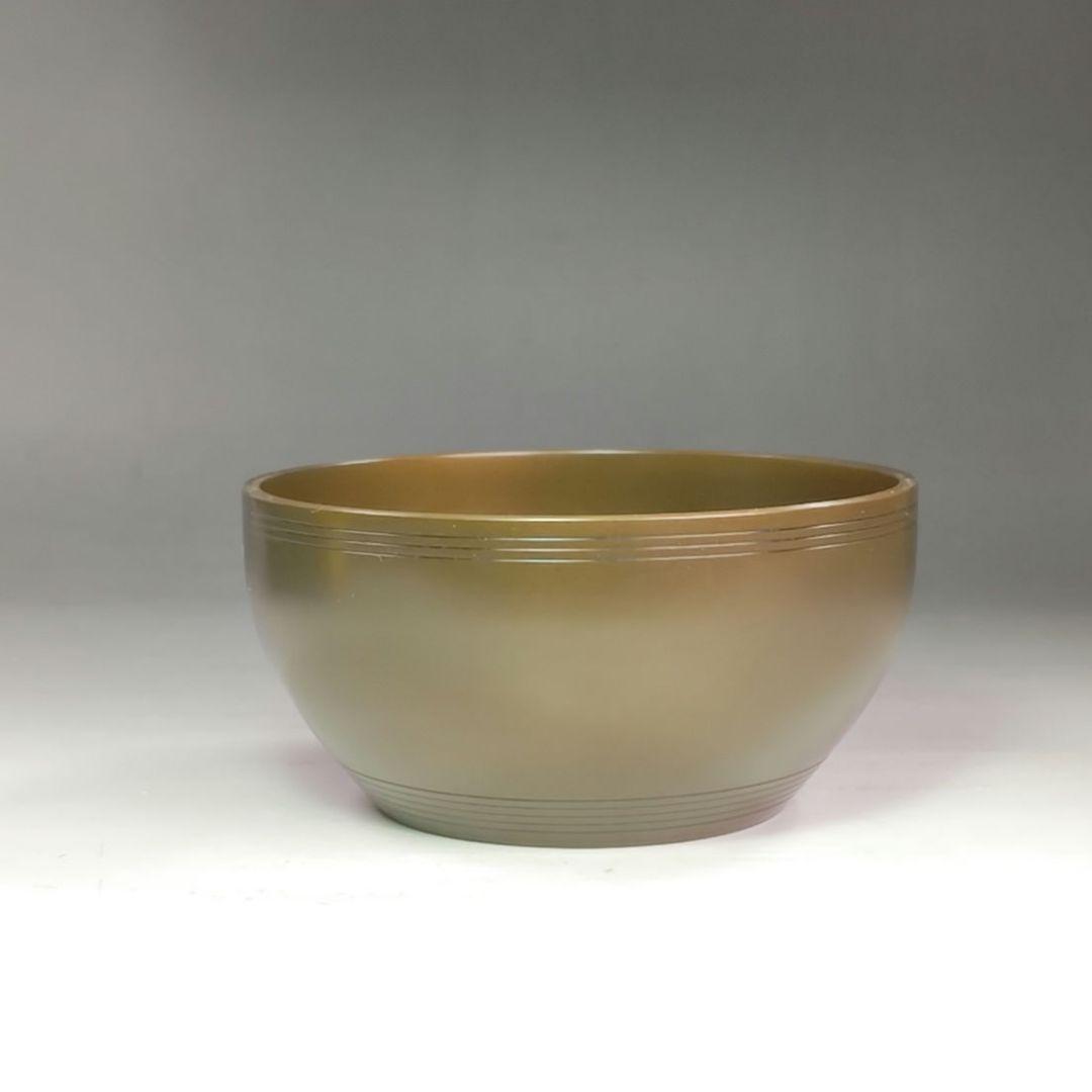 イ983 健水『唐銅風炉師 一ノ瀬宗也』『唐銅 コマツナギ彫 健水 共箱