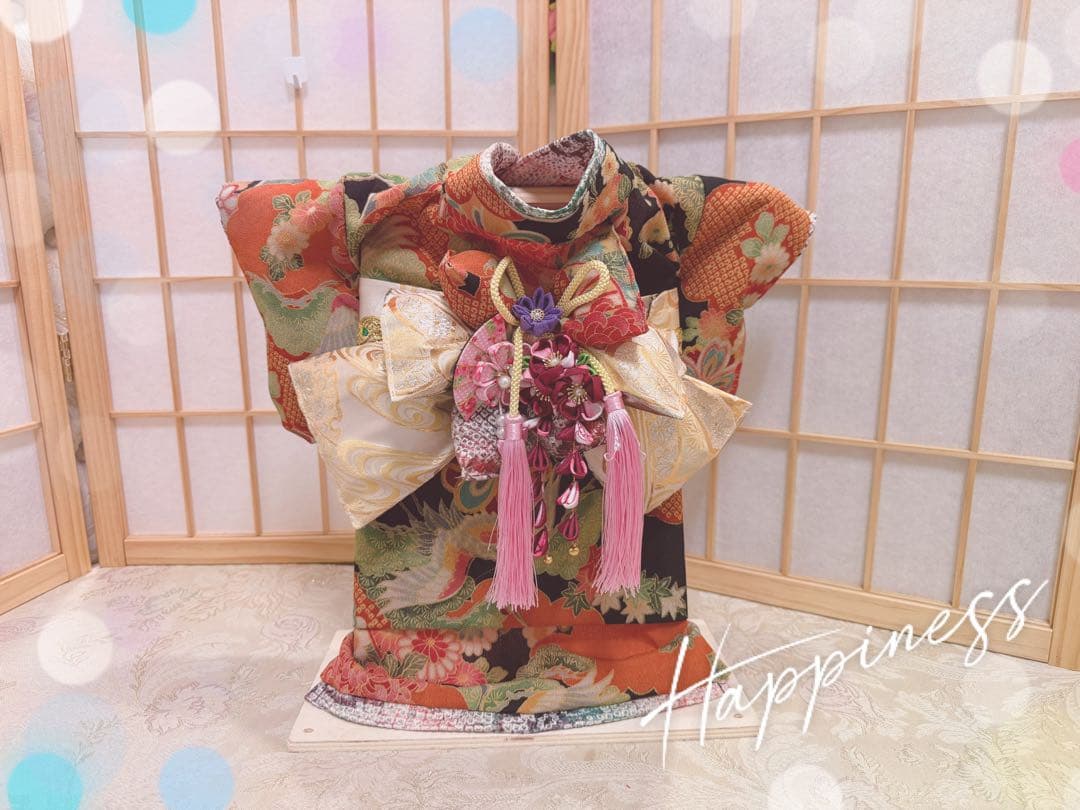 B456.pon2pan2☆犬オーダーお着物☆犬お着物☆犬お引き摺りお