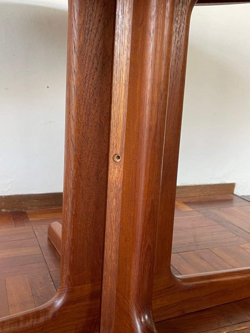 北欧 デンマーク ヴィンテージ gudme チーク ラウンドダイニング テーブル