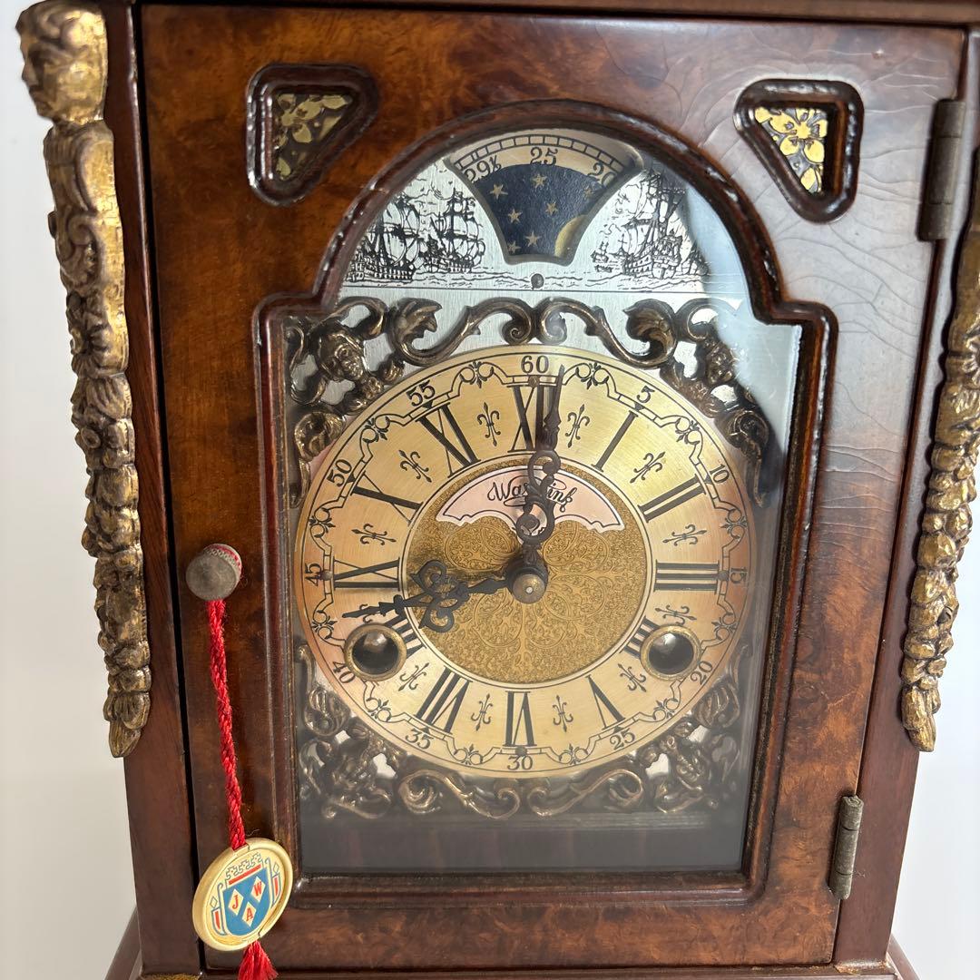 ホ*ウ様 【稼働品】置き時計　Warmink　WUBA ムーンフェィズ　ゼンマイ