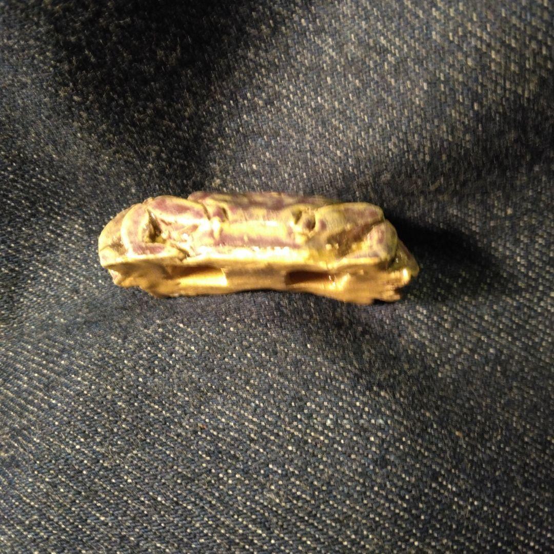 古いカニ 帯留め 二六 楽山 水月焼 着物 骨董