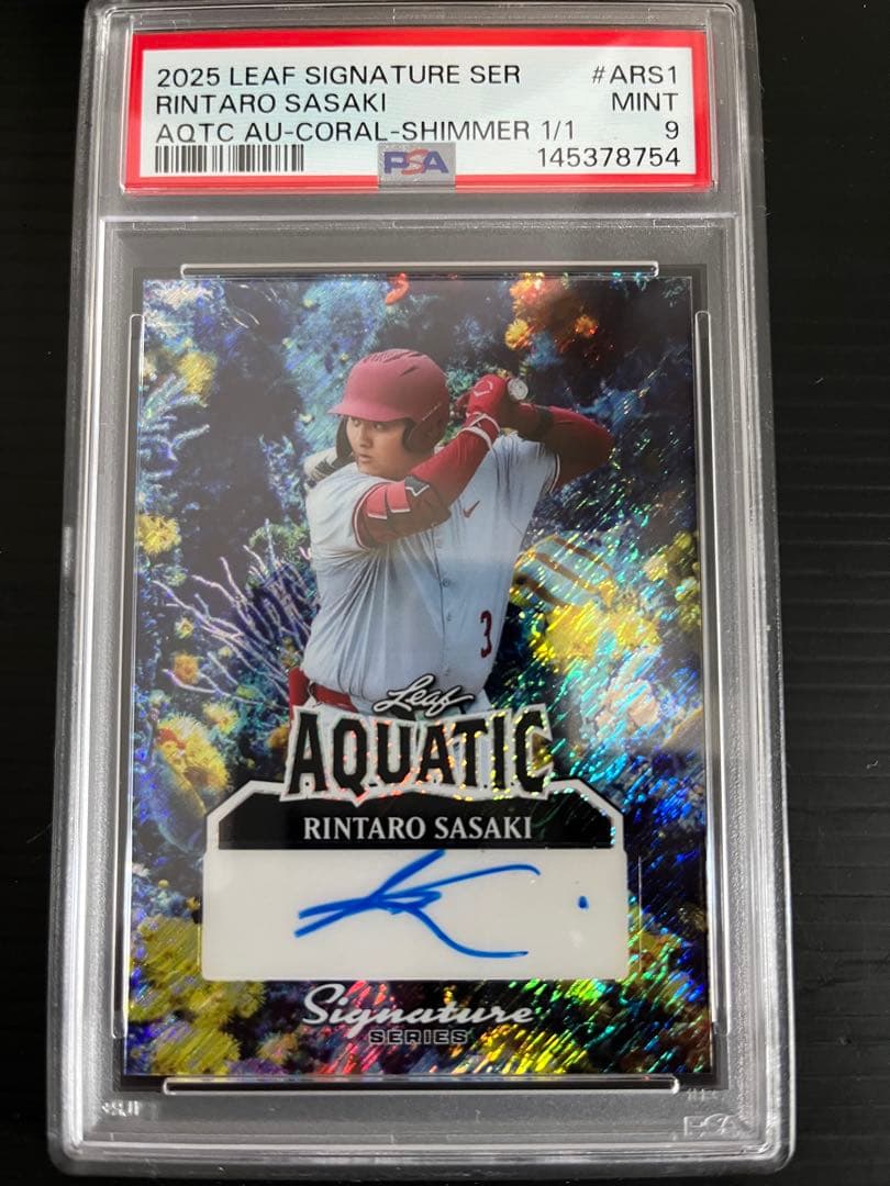 1枚限定】佐々木麟太郎 直筆サイン 2025 Leaf 1of1 - メルカリ