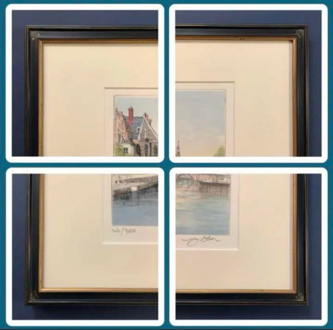 絵画・額縁・版画・織田 義郎・新品未使用・アムステルダムⅫⅠ