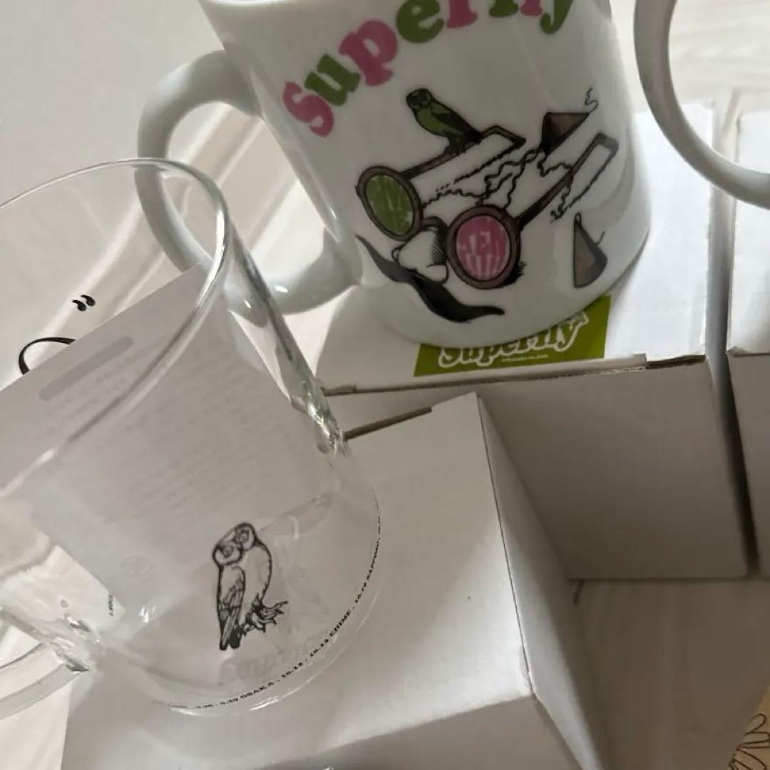 ②Superfly マグカップ　ガラスコップ　リユースボトル　ウォールマグ　8点