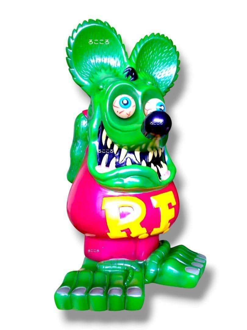 蓄光目玉仕様 ラットフィンク フィギュア 艶パールグリーン＆艶パールレッド