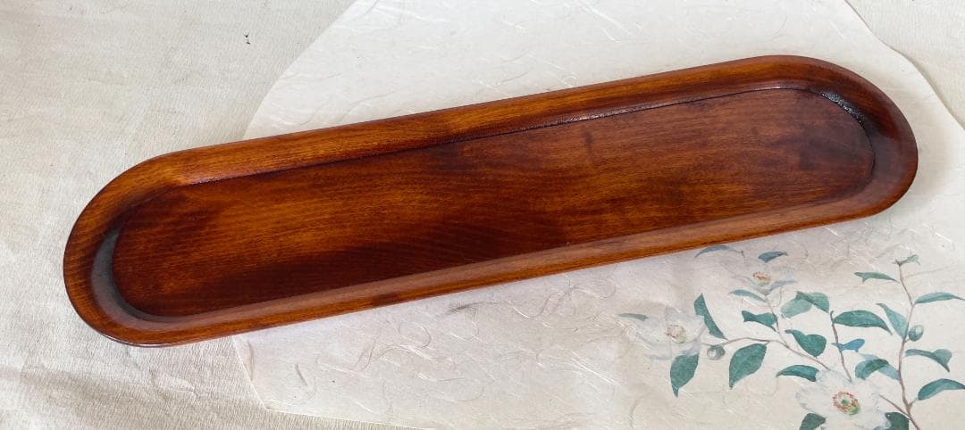 お盆トレー 長盆 すり漆一文字盆 本漆塗り 国産 木製 香川漆器 讃岐漆器 漆器