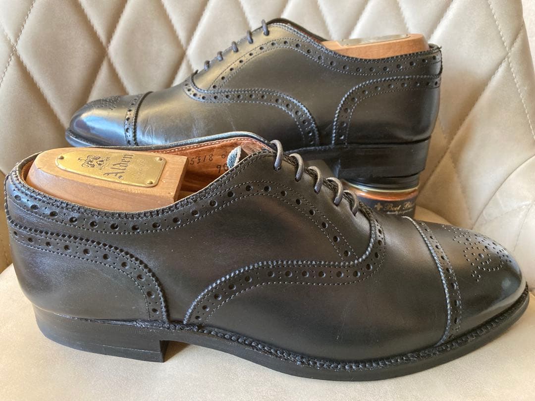 ALDEN オールデン　ストレートチップ　黒　25.5cm