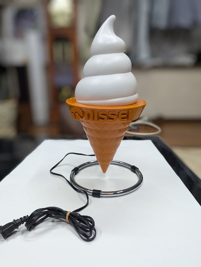 ニッセイ NISSEI ソフトクリーム型ランプ（LED電球交換済み）