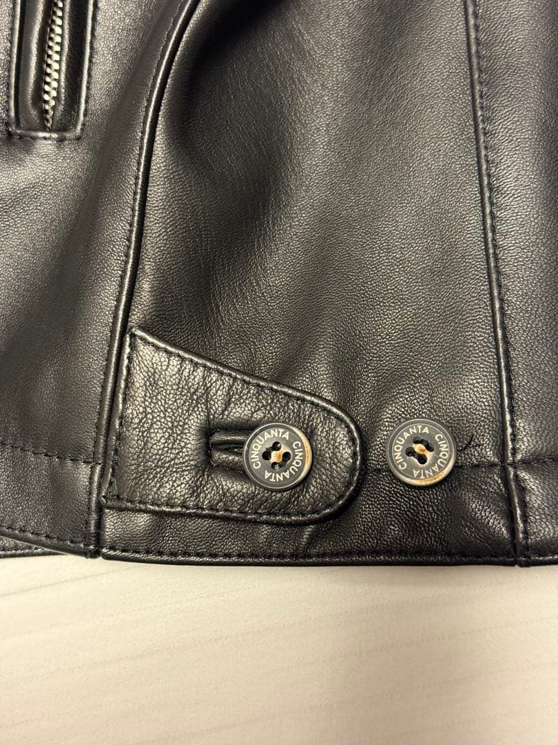 1回着用】 チンクアンタ ラム シングルライダース 48