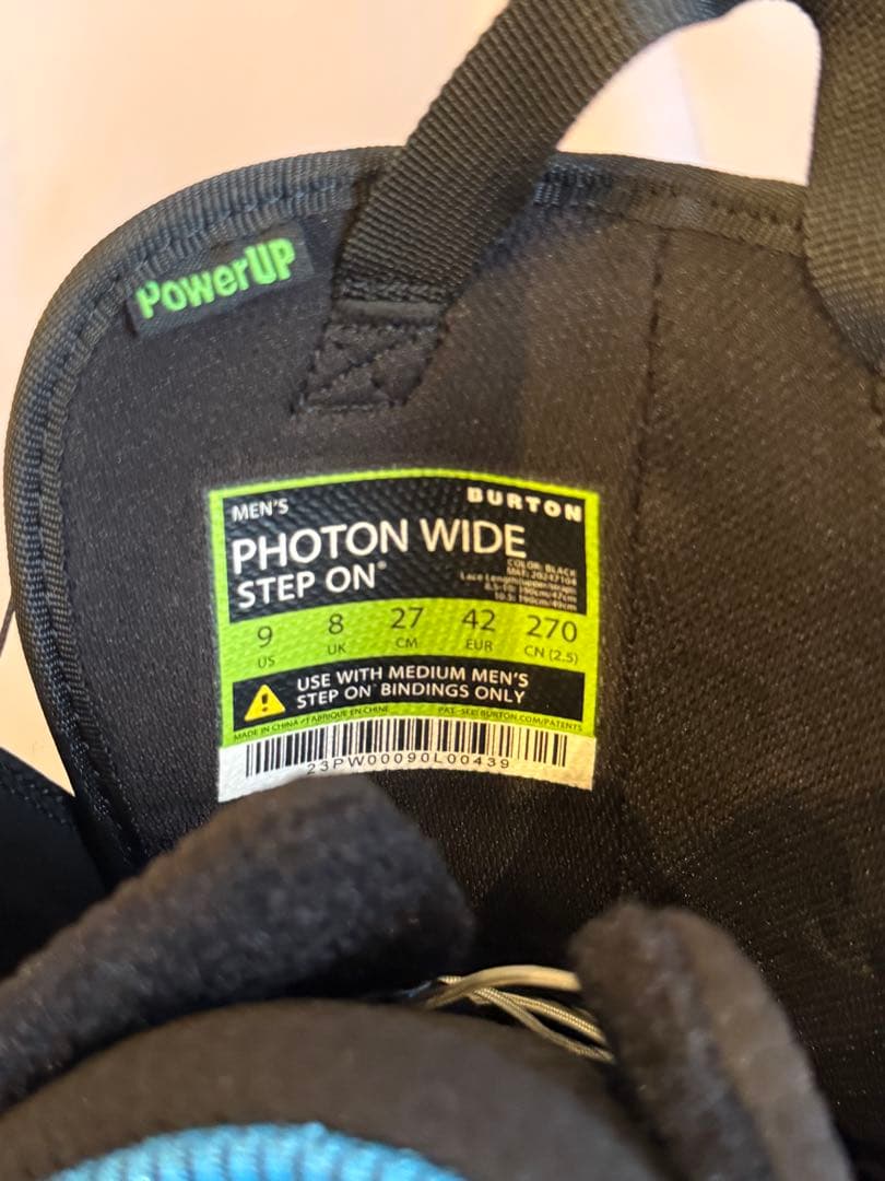 新品 Burton フォトン Step On® ワイド US9