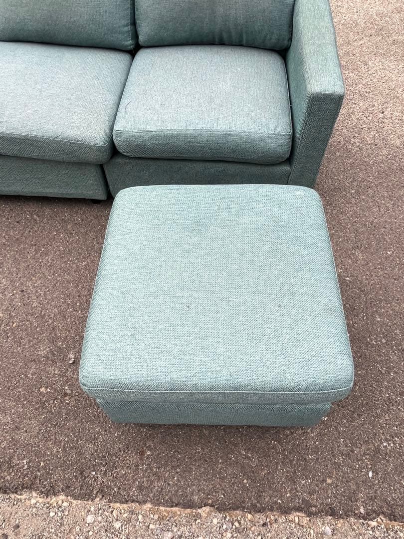 ３人掛けソファ　オットマン付き