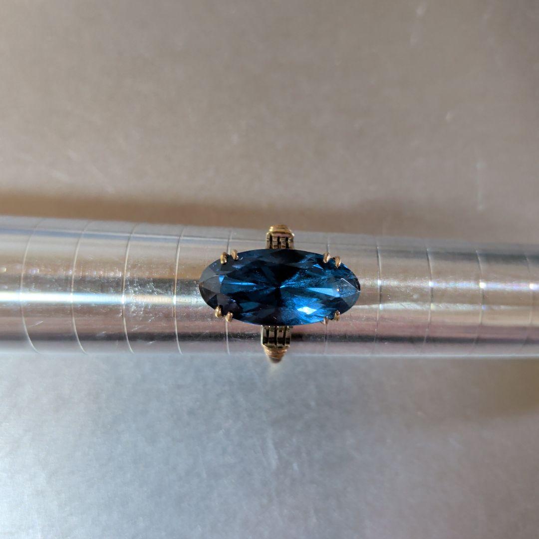 リング　K18　ブルー　3.30g