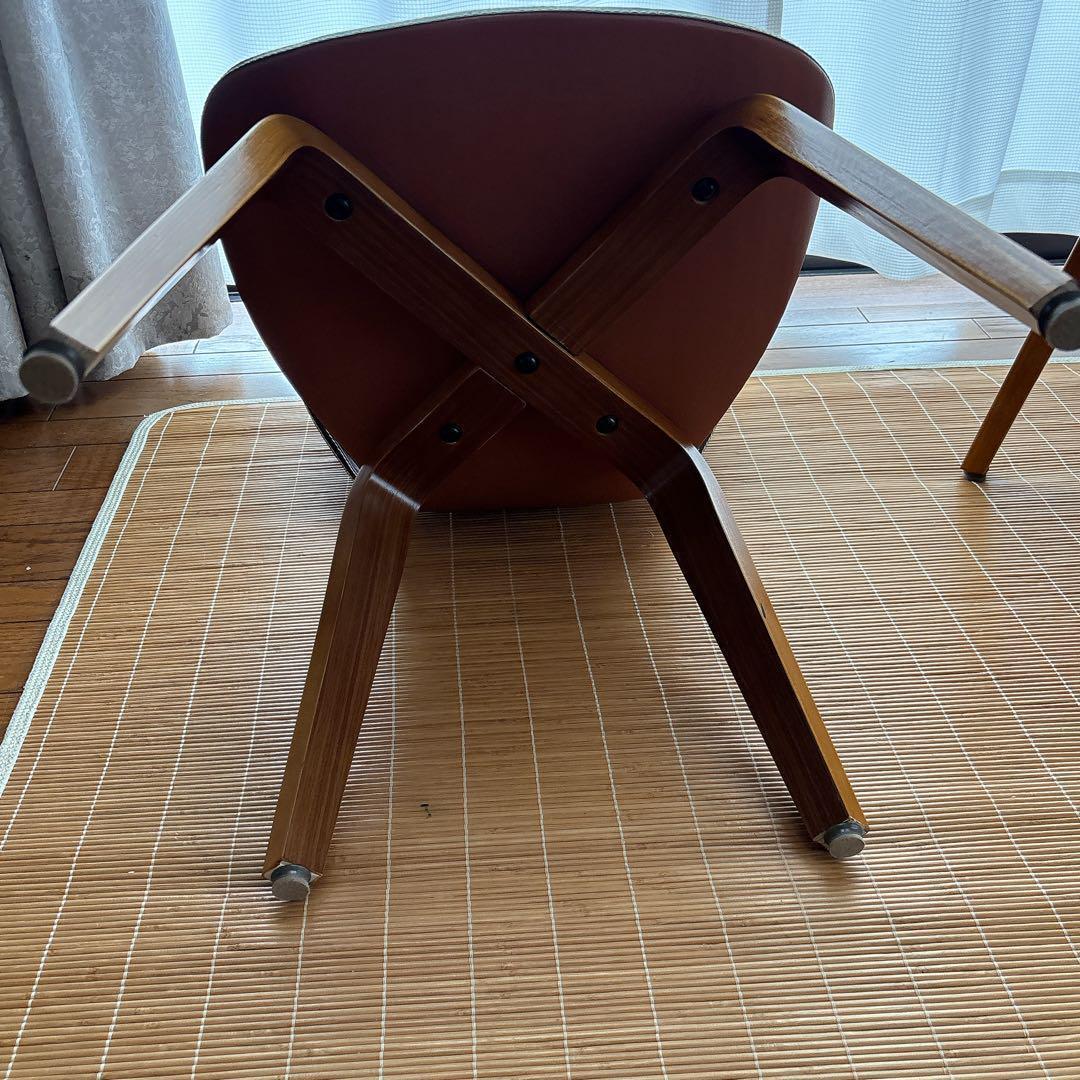 2脚セット】リビング ダイニング チェア PVC 天然木 北欧 オフィス