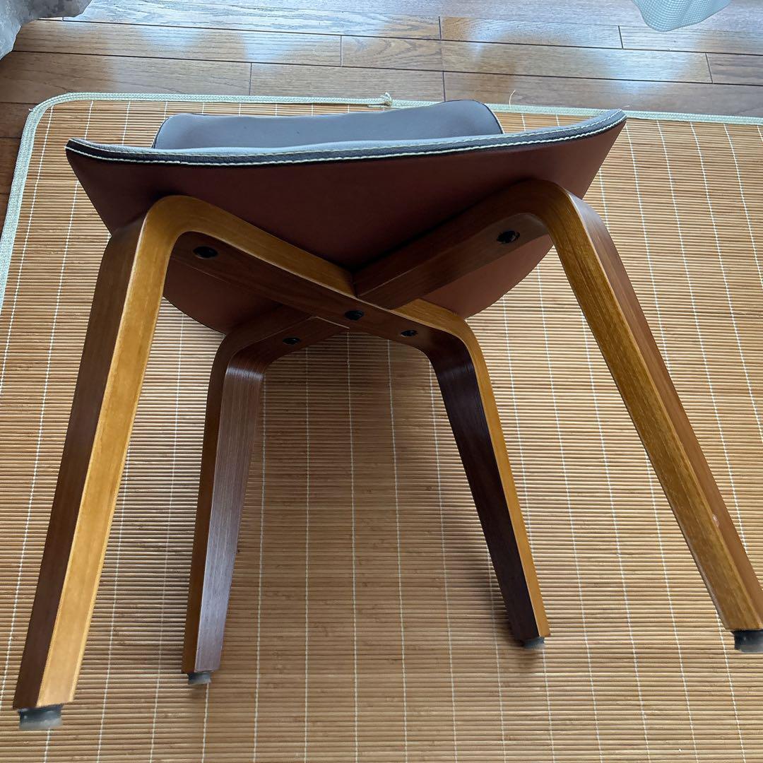 2脚セット】リビング ダイニング チェア PVC 天然木 北欧 オフィス