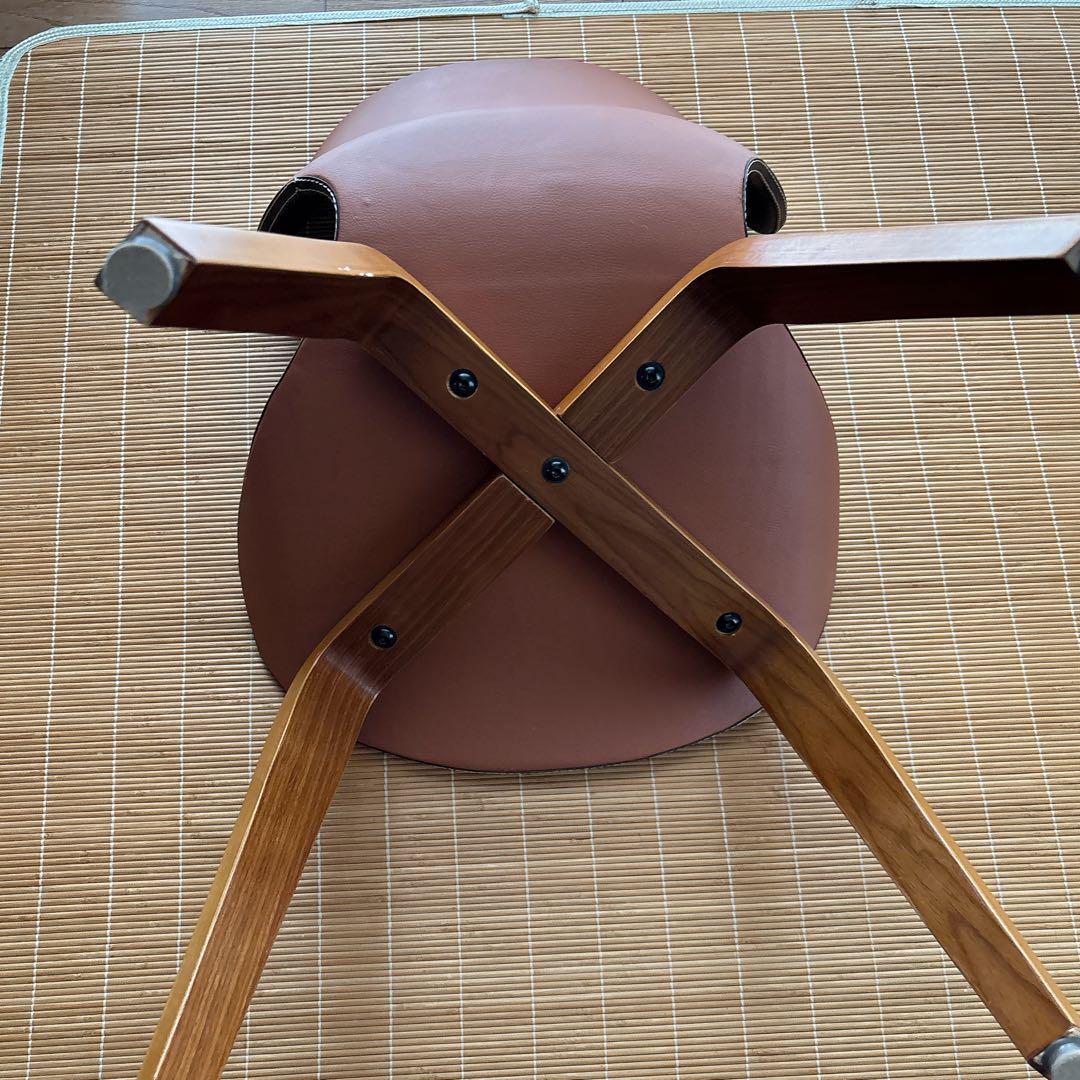 2脚セット】リビング ダイニング チェア PVC 天然木 北欧 オフィス