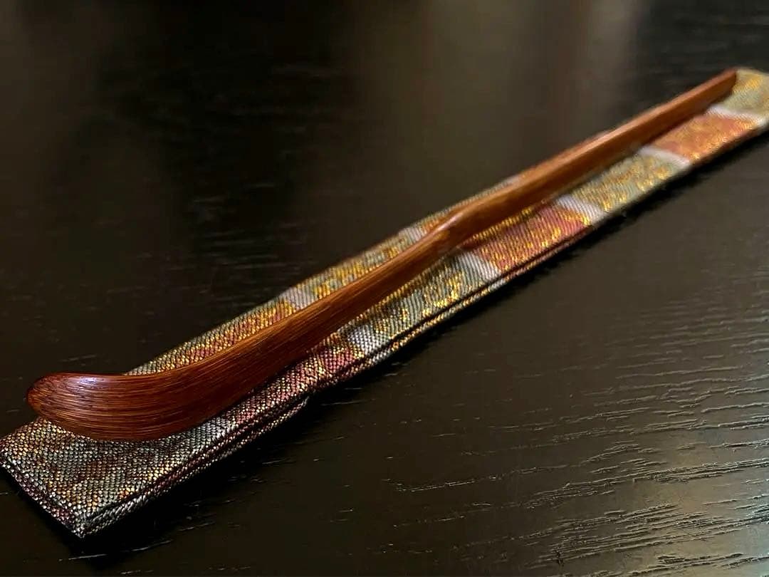 裏千家11代家元 玄々斎精中宗室 自作茶杓/ 銘 窓鶯 /黒田正玄 下削り