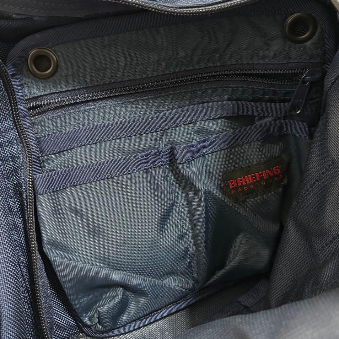 美品BRIEFING BEAMS PLUS / 別注 3WAY BAG NAVY