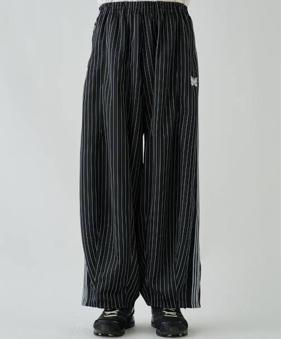 needles studious 24ss トラックパンツ ヒザデル ストライプ